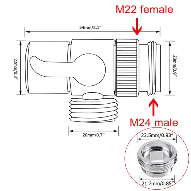 Faucet Valve Diverter Adapter Switch Faucet Adapter Sink Valve Adapter