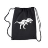 LA POP ART Drawstring Word Art Backpack - Tyrannosaurus REX