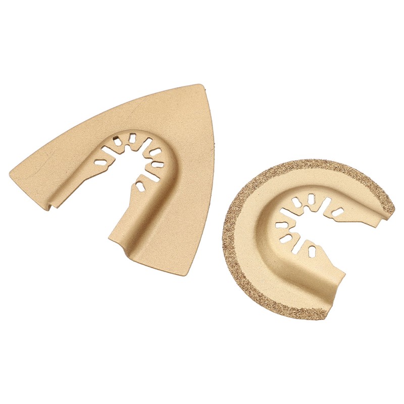 10Pcs Oscillating Saw Blade Triangle Semicircular High Carbon Steel Multitool