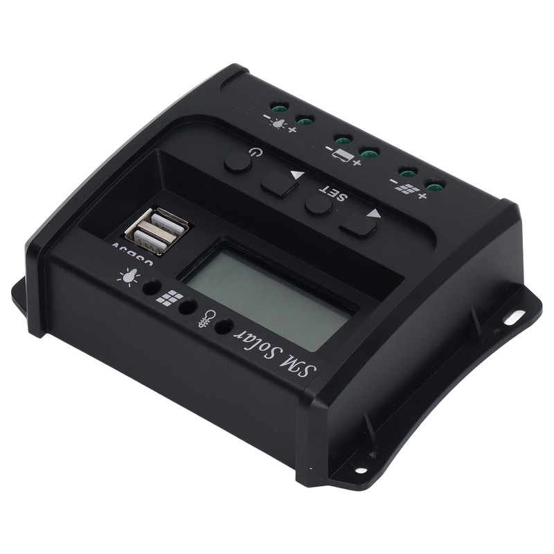 Solar Panel Controller 3 Stage PWM Charging Intelligent Microcontroller ABS