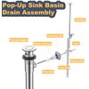 Aottykro Lavatory Pop Up Center Piece Assembly, Pivot Rod Bathroom