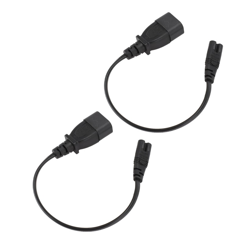 IEC320 C14 Male to IEC320 C7 Female Power Adapter Cable