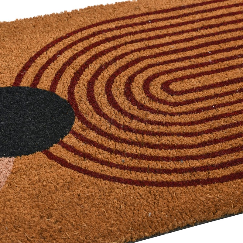Main + Mesa Abstract Print Coir Doormat