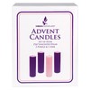Mega Candles 4 pcs Unscented Christmas Advent Candles Set, Hand