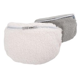 Boucle made of synthetic fibre - for allergy sufferers - without wool from 50 cm, ecru