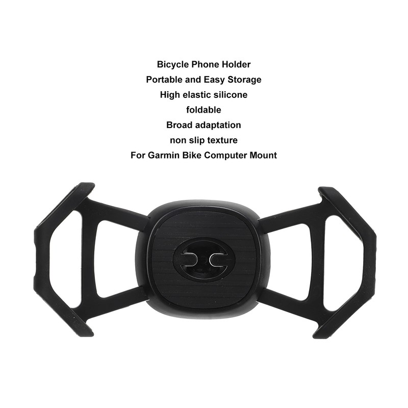 Bike Phone Holder Silicone Shockproof Black Bike Phone Bracket Mount