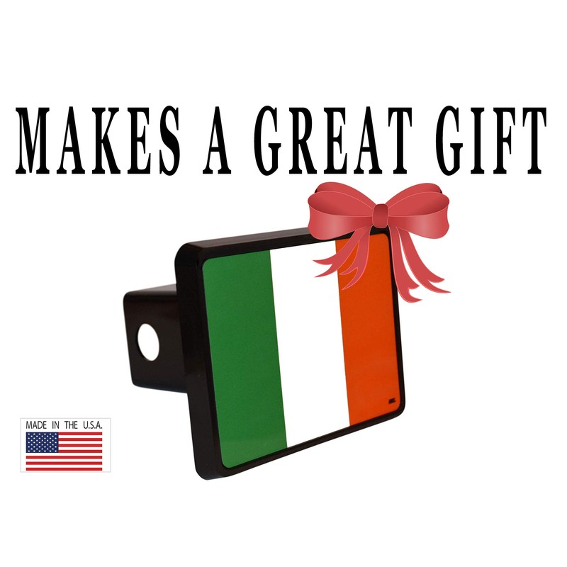 Rogue River Tactical Irish Flag Trailer Hitch Cover Plug Gift