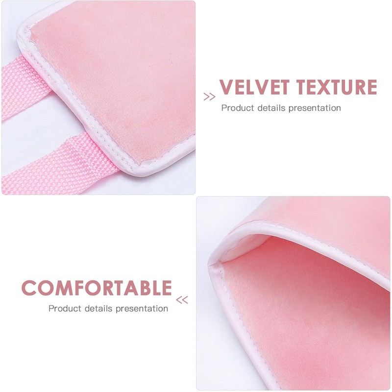 Luxshiny Aplicador de Bronceado Espalda Banda de Fibra Rosa para