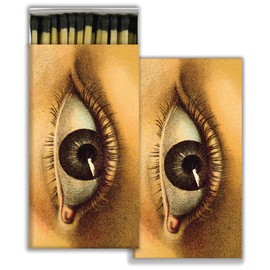 HomArt Large Decorative Eye Candle and Fireplace Wood Matches