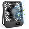 100-Speed Ultra-Quiet Desk Fan for Sleeping, 6.8" Rechargeable Portable Fan