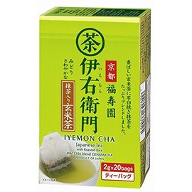 Uji no Tsuyu Iemon Brown Rice Tea Bag with Matcha 20 Piece