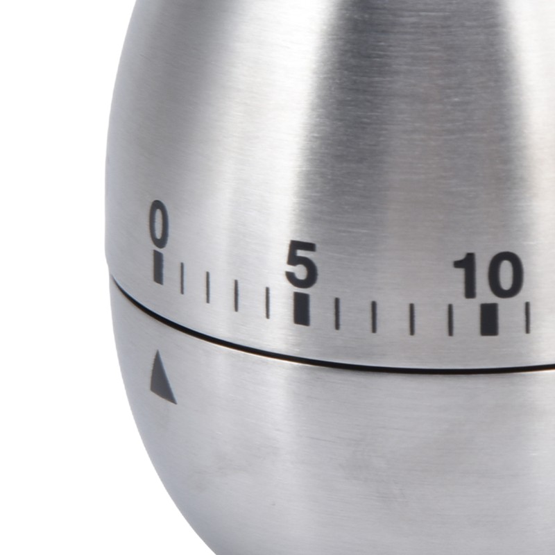 Cooking Timer Egg Shaped Clear Scale Design Manual Mechanical 60