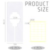 15 Pieces Wardrobe Shelf Divider, 1 Piece Blank Sticker White