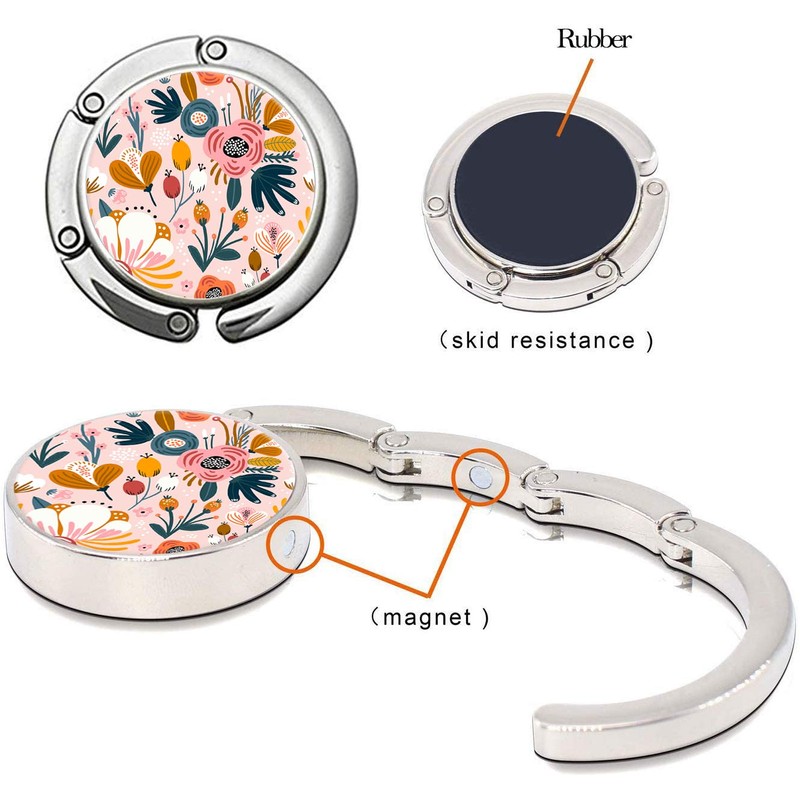 Foldable Purse Hook Womens Bag Table Hanger Collection - 3pack