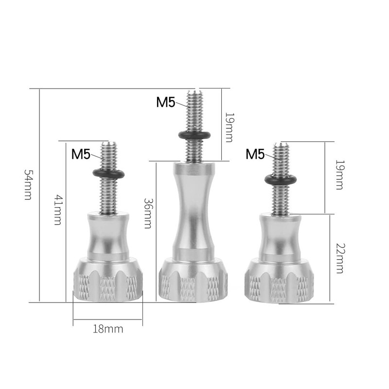 CS PRIORITY 1xLong 2xShort M5 Thumb Screw Aluminum Alloy Bolt