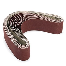 EsportsMJJ 10Pcs 50x686mm Sanding Belts 60 120 150 240 Grit Aluminium Oxide Sanding Belts Abrasive Tool