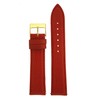 Tech Swiss 12mm Watch Band Genuine Leather Lizard Grain Red