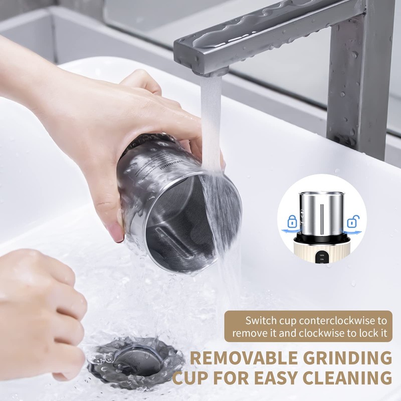 AUSSNICE Cordless Electric Pill Crusher Grinder - Pill Cutters for