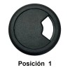 Tapon Pasacables Gris Guía Pasa Cables Para Escritorio 2 Pz