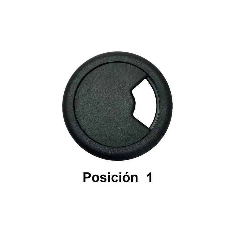 Tapon Pasacables Gris Guía Pasa Cables Para Escritorio 2 Pz