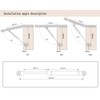 2 Pack Gas Spring, Gas Strut, Soft Close Hinges, Lid