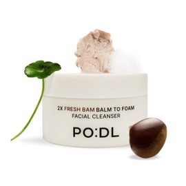 PO:DL Chestnut Balm To Foam Vegan Cleanser(4.39 fl oz) | Cleansing Balm Korean Makeup Remover, No Double Cleansing | Triple Exfoliating(AHA, BHA, LHA), Zero Irritation | Boost Hydration, No Tightness