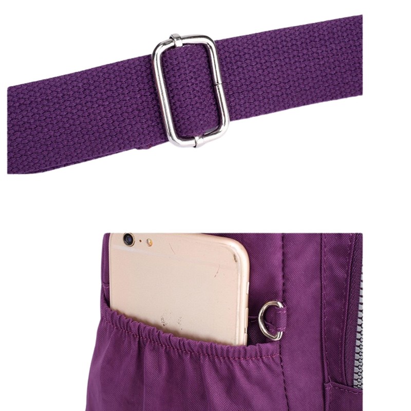 Waterproof Nylon Women's Backpack, Lightweight, Hiking, Camping, Cycling Daypack (Dark