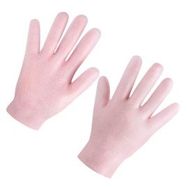 Baluue 1 Pair Nourishing Care Gloves Achy Spa Moisturizing Men Reusable Manicure Kit Softener Ladies Sleep for Dry Hands Nails Lace Footmask Exfoliating Pamper Gel Fingerless Pink Sebs