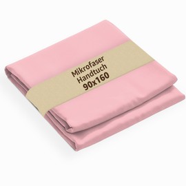 SONIT Microfibre Towel 90 x 160 cm - Ultralight & Quick Drying - Sports Towel, Beach Towel & Travel Towel - Ideal for Fitness, Holidays & Sauna - Pink