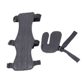 SUPVOX Juego De Protector De Brazo y Dedo para con Equipamiento Portátil Profesional para Arquería Protección Ajustable para Dedos y Brazo