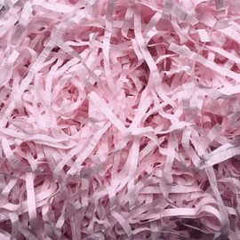 Baby Pink Shredded Tissue Paper Light Pink Shred Hamper Gift Box Basket Filler Hamper Eco-friendly Biodegradable Compostable Acid-free Colourfast 100g