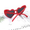 YooThink Heart Shaped Sunglasses for Women,Vintage Cat Eye Mod Style