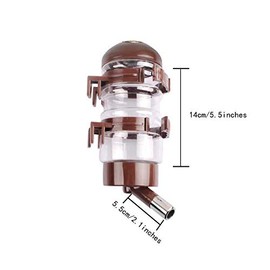 Dispensador de agua para perrera, contenedor de botella de agua sin goteo, material ABS, libre de BPA, 16 onzas para animales pequeños