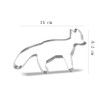 14 cm Fox Cookie Cutter - Stainless Steel