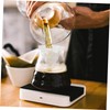 SHINEOFI 2pcs Heat Resistant Thick Glass Coffee Dripper Funnel Large