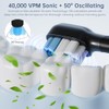 Sonic Cepillo de dientes eléctrico, 40.000 VPM, 6 modos, blanco,
