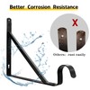 Closet Rod Bracket, Heavy Duty Shelf Bracket with Rod Holder,