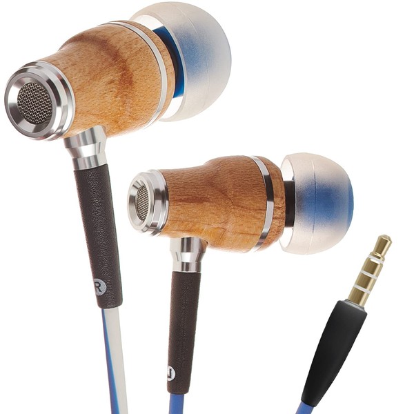 Symphonized NRG X Earphones Wired with Mic -Wood Earbuds with