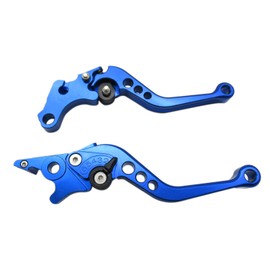 Blue CNC6 Position Shorty Brake Clutch Lever for Kawasaki ER-6n / F 2009-2015 09 10 11 12 13 14 15