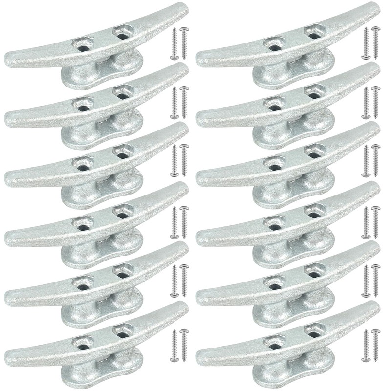 BALAVA Dock Cleat 4 inch Galvanized Iron Rope Cleat Boat