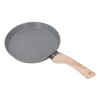 Frying Pan Wood Handle Aluminum Alloy Cooking Skillet Fast Heating