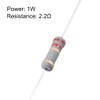 sourcing map Pack of 100 1W 2.2 Ohm Carbon Film