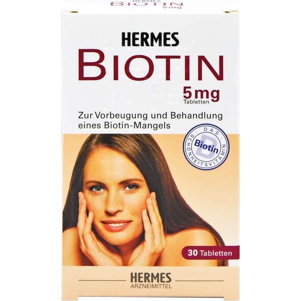HERMES Biotin 5 mg Tabletten, 30 pcs. Tablets