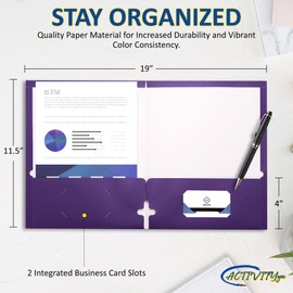 Two Pocket Folders (Purple)