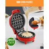 Waffle Maker Mini Small Compact Design, Breakfast Waffle Iron Machine