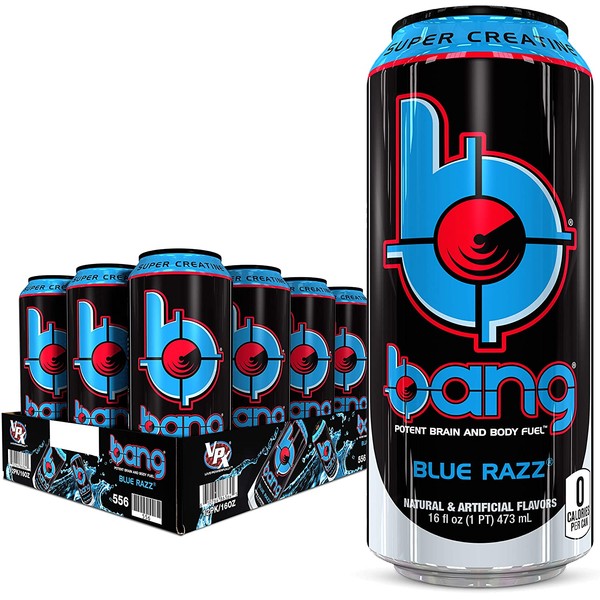 VPX Bang, Blue Razz, 16 Fl Oz (12 Count)