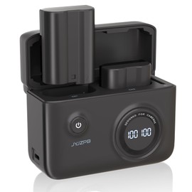 JYJZPB Upgraded Battery Fast Charger Case for Nikon EN-EL15B Battery, with Two Pack EN-EL15B Batteries Fit for Nikon D7500 D750 Z6 Z7 Z8 D500 D600 D610 D810 D800 D850 D7000 D7100 D7200 Cameras