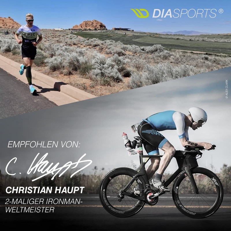 Diasports Runstars Compression Socks for Marathon & Triathlon, High-Quality Compression
