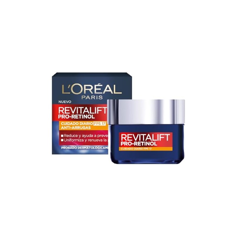 LOréal Paris Revitalift Pro-Retinol Crema Cuidado de Día FPS17, 50ml