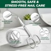 OCBA 3.5" Cuticle Nail Scissor Professional Stainless Steel Curved Blade